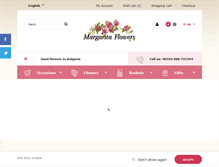 Tablet Screenshot of margaritaflowers.com